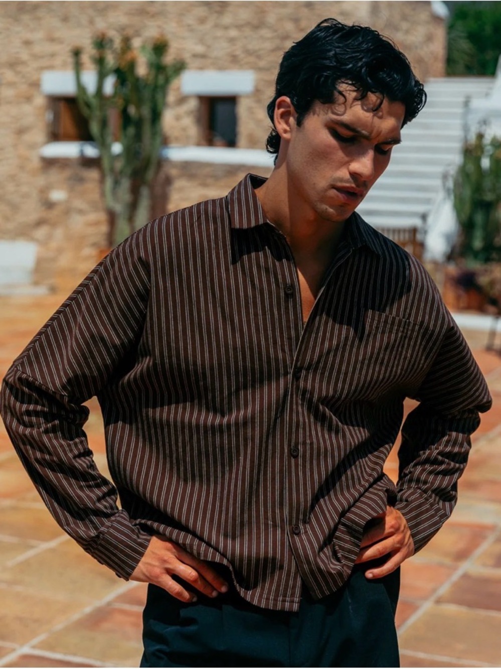 33mm Men'a Lorenzo Cotton Shirt Medium - Picture 5 of 7